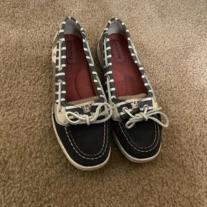 Navy blue sperry top-sider angelfish